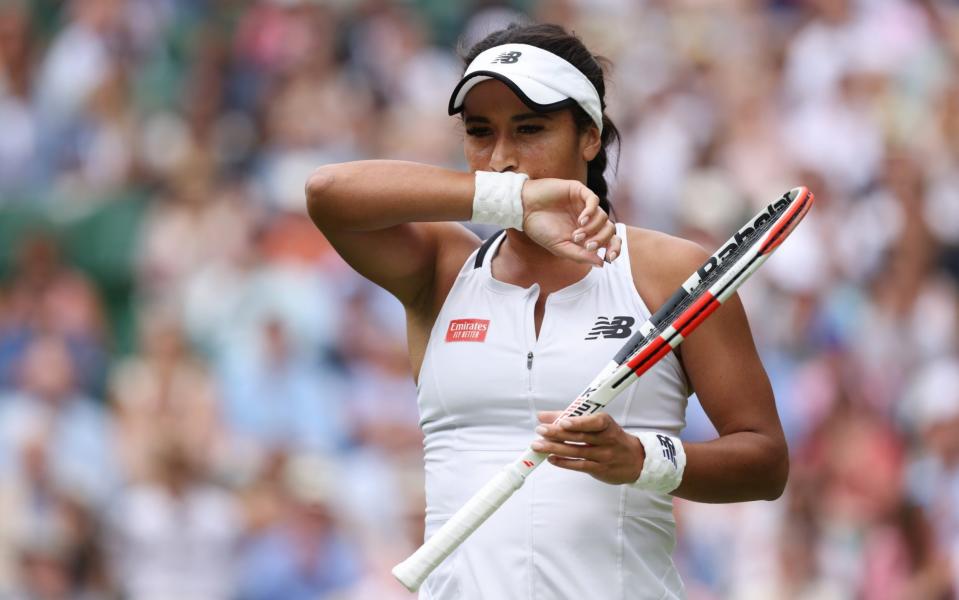 heather watson vs Jule Niemeier live score wimbledon centre court latest - GETTY IMAGES