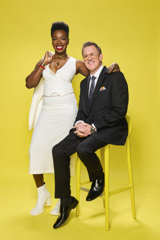 <p>Cara Robbins/Getty Images for Family Film and TV Awards</p><p>Billy Gardell and Folákẹ́ at the Family Film And TV Awards 2024.</p>