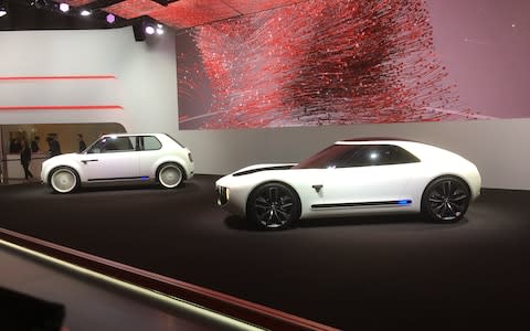 Honda EV concepts Geneva Motor Show - Credit: Paul Hudson