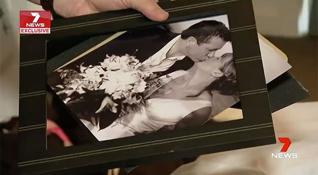 The intruders allegedly smashed wedding photos and frames while looking for valaubles. Source: 7 News