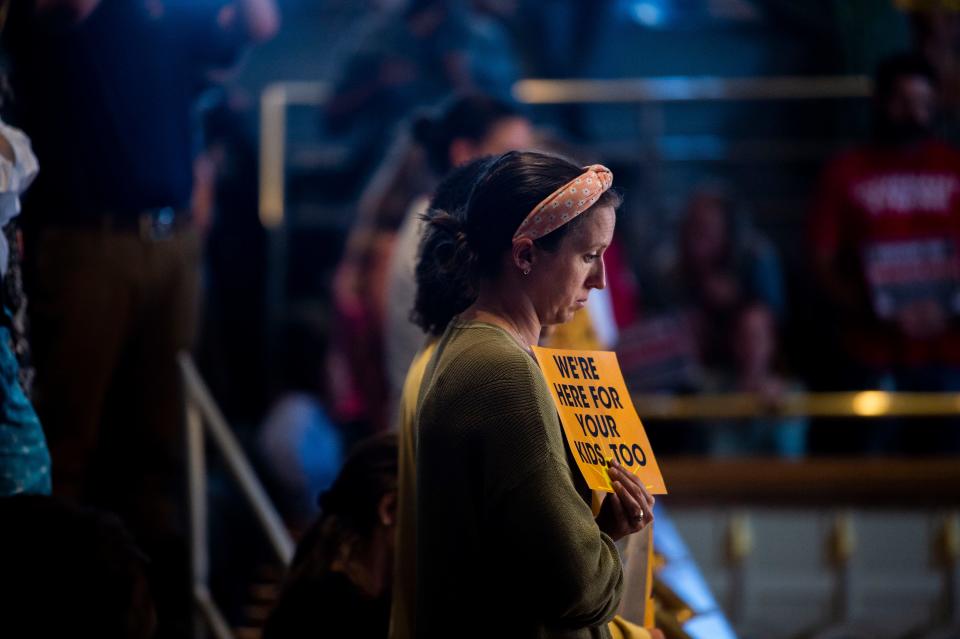 People watch as Senate holds session at the State Capitol Building on Thursday, Aug. 24, 2023, in Nashville, Tenn.