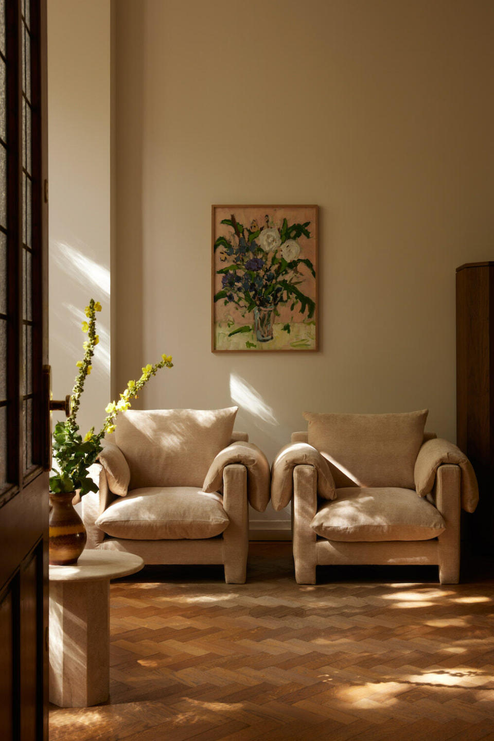 La Plume armchairs by Yaniv Chen for Lemon 