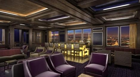 The lounge that lets you look out onto a new city every day. (DCL)