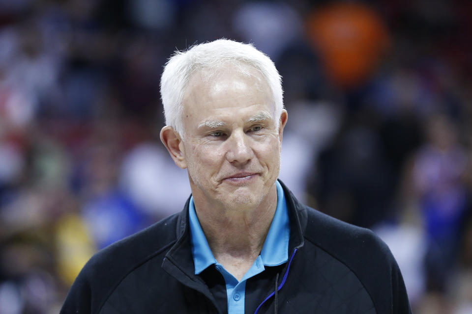 Mitch Kupchak, seen here in 2019, is in his seventh season with the Hornets