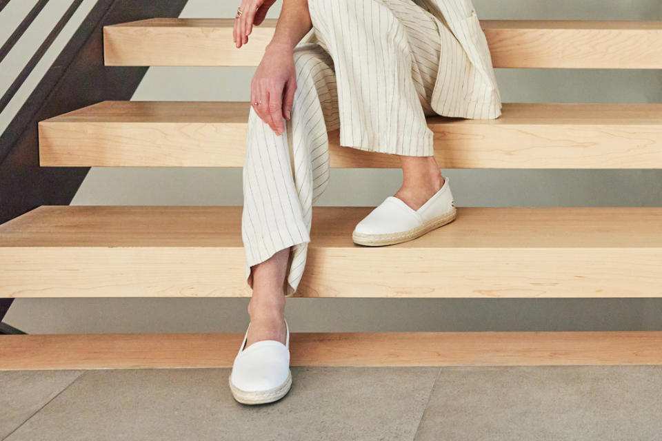 Abeo Blake espadrille slip-on with removable cushioned insole with arch support. - Credit: Courtesy of Abeo