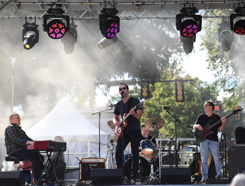 Greg Hodges performs at Fall for Greenville. 