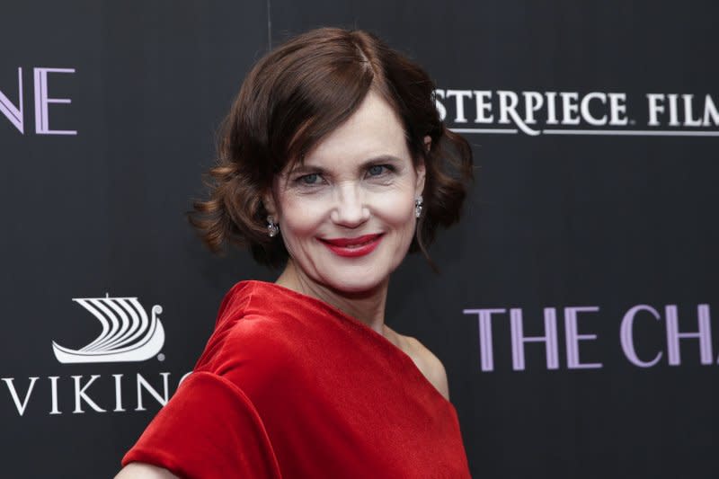 Elizabeth McGovern arrives on the red carpet for "The Chaperone" premiere at the Museum of Modern Art on March 25, 2019, in New York City. The actor turns 62 on July 18. File Photo by John Angelillo/UPI