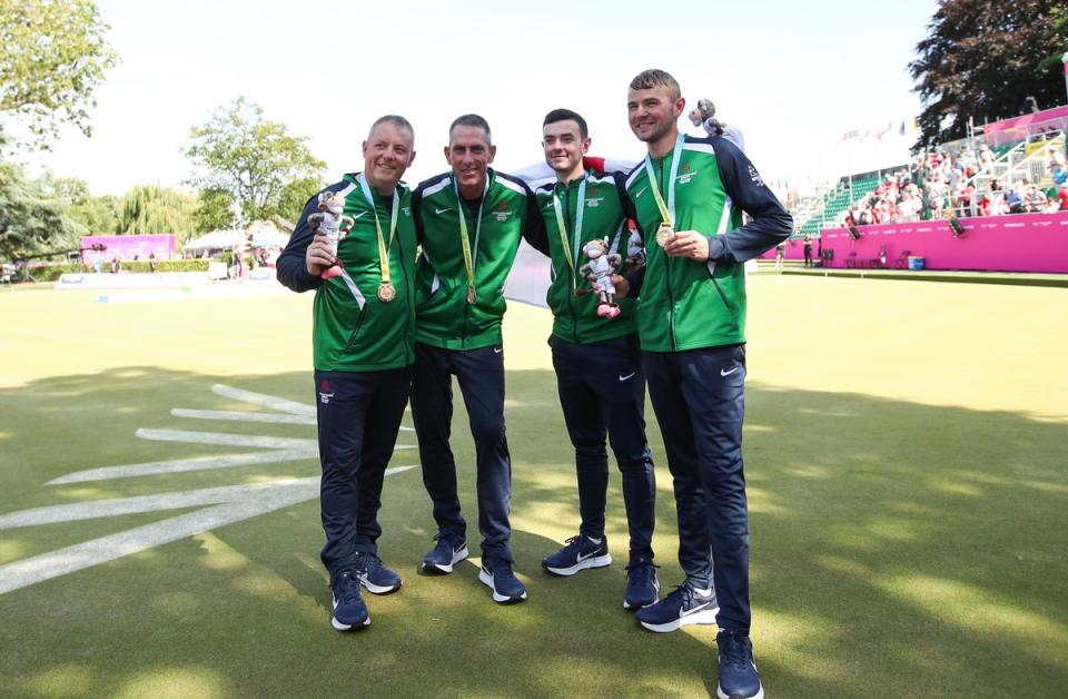 Ian McClure, Adam McKeown, Sam Barkley and Martin McHugh were victorious on Saturday (Isaac Parkin/PA) (PA Wire)