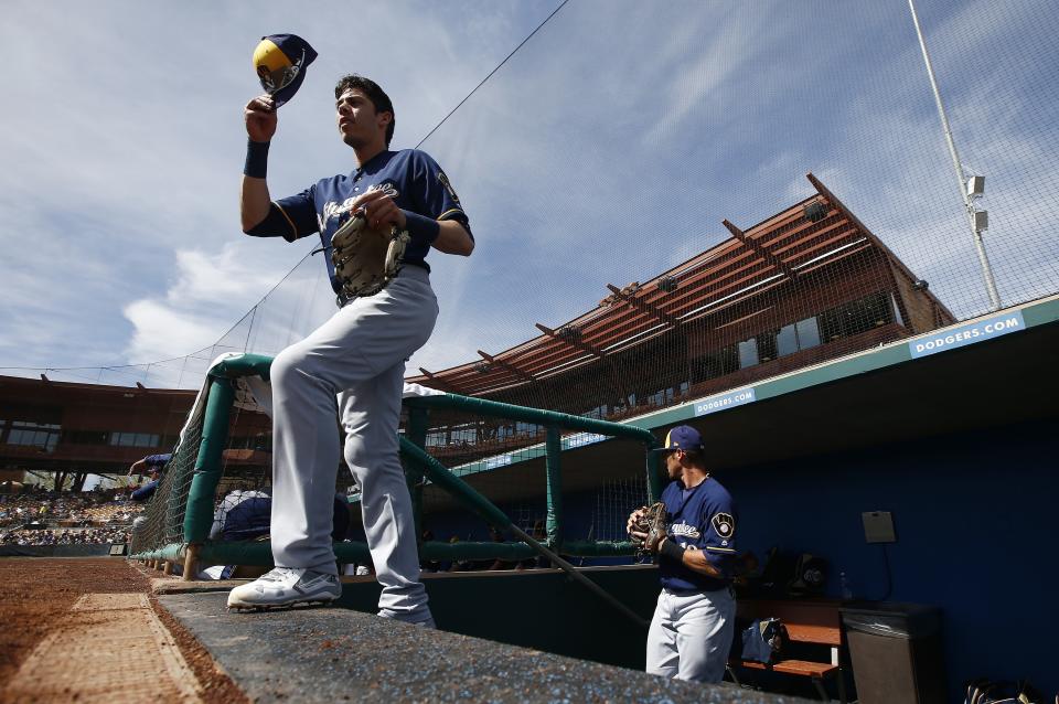 Christian Yelich should benefit in a big way from the move to Milwaukee. (AP Photo/Ross D. Franklin)