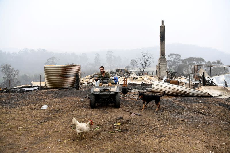 Bushfires in Kiah, Australia