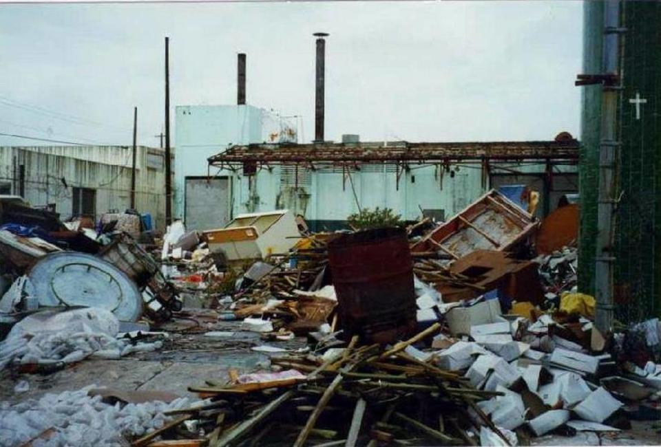 In 2002, the site of a Wynwood warehouse that was developed into a concrete factory.