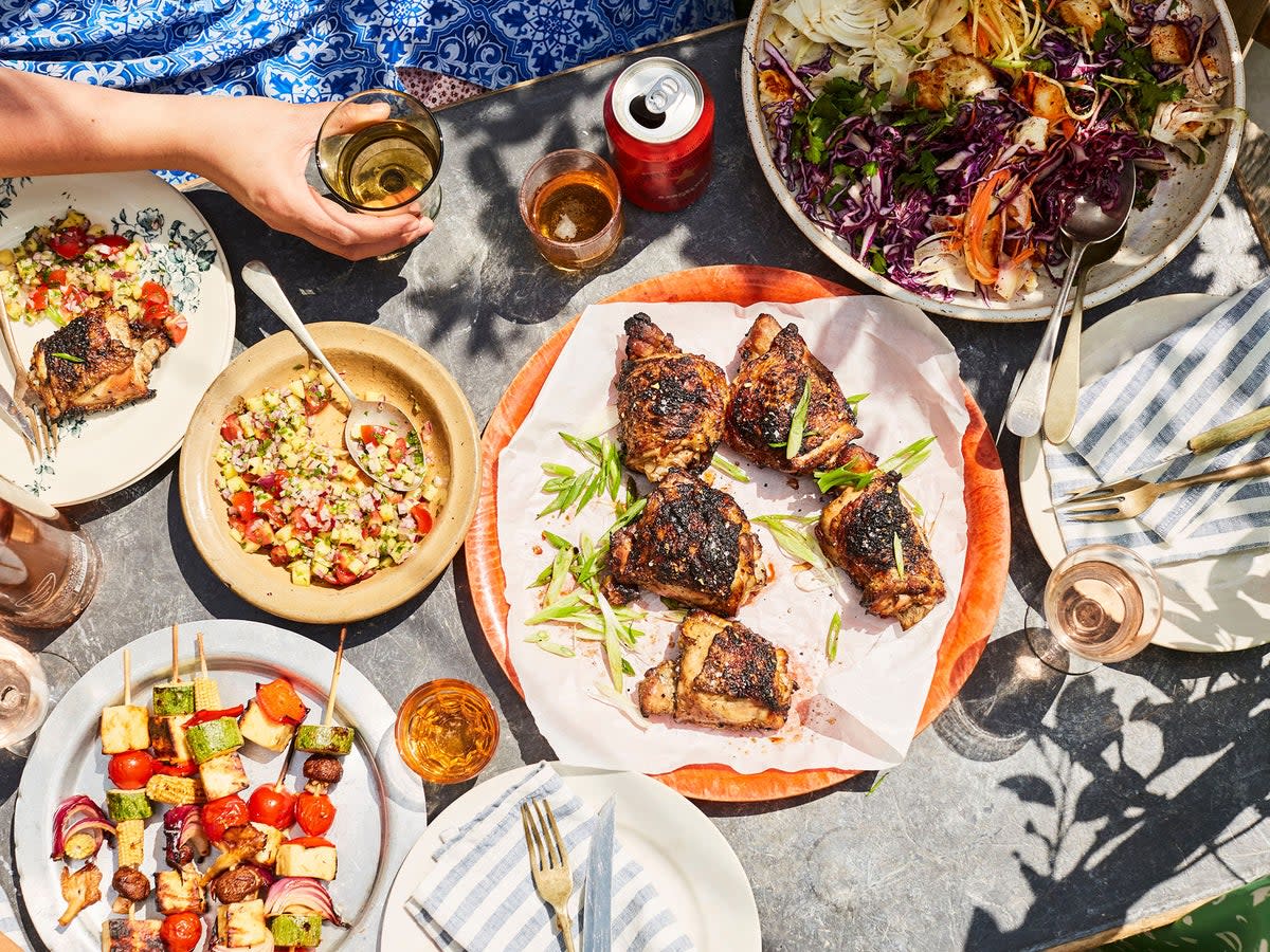 Whether you oven it or BBQ it, make extra of this Filipino chicken so you can shred it into soups, wraps, noodles and salads  (Lizzie Mayson/PA)