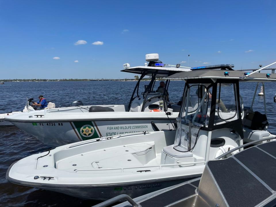 The Lee County Sheriff's Office is among scores of agencies searching for four boaters who went missing in Venice, Florida, on Saturday, Feb. 17, 2024.