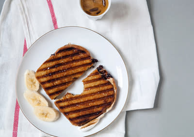 Caramelized Chocolate, Banana, and Marshmallow Sandwiches