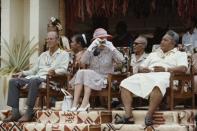 <p>Quite the shutterbug, Queen Elizabeth made sure to capture a personal snapshot during her visit to Tuvalu in 1982. The stop on the South Pacific tour was later carried out by her grandson, Prince William, and his wife in 2012. </p>
