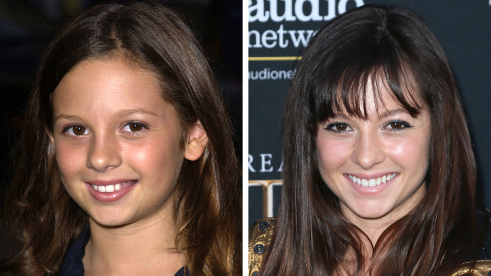 Mackenzie Rosman in 2001 and 2015