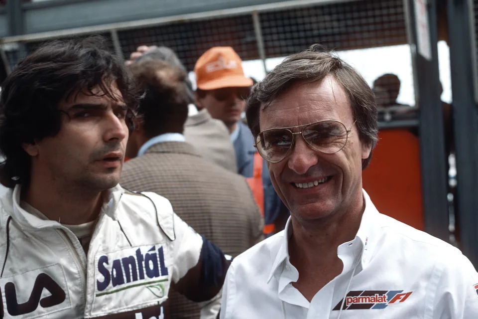 Ecclestone y Nelson Piquet en una imagen de 1983. (Foto: Paul-Henri Cahier / Getty Images).