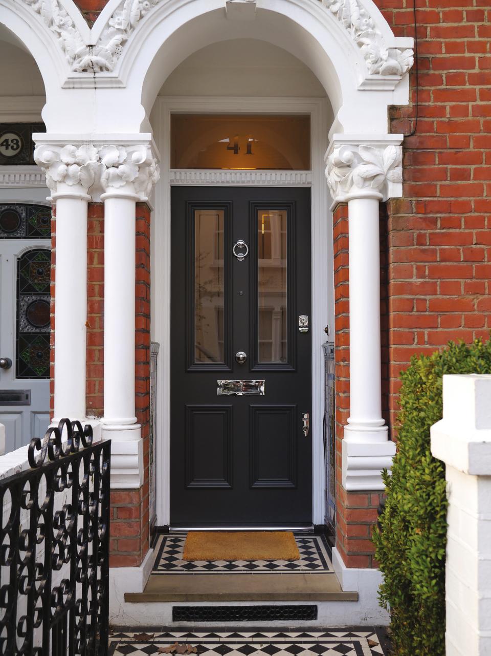 15. Add drama with a black front door