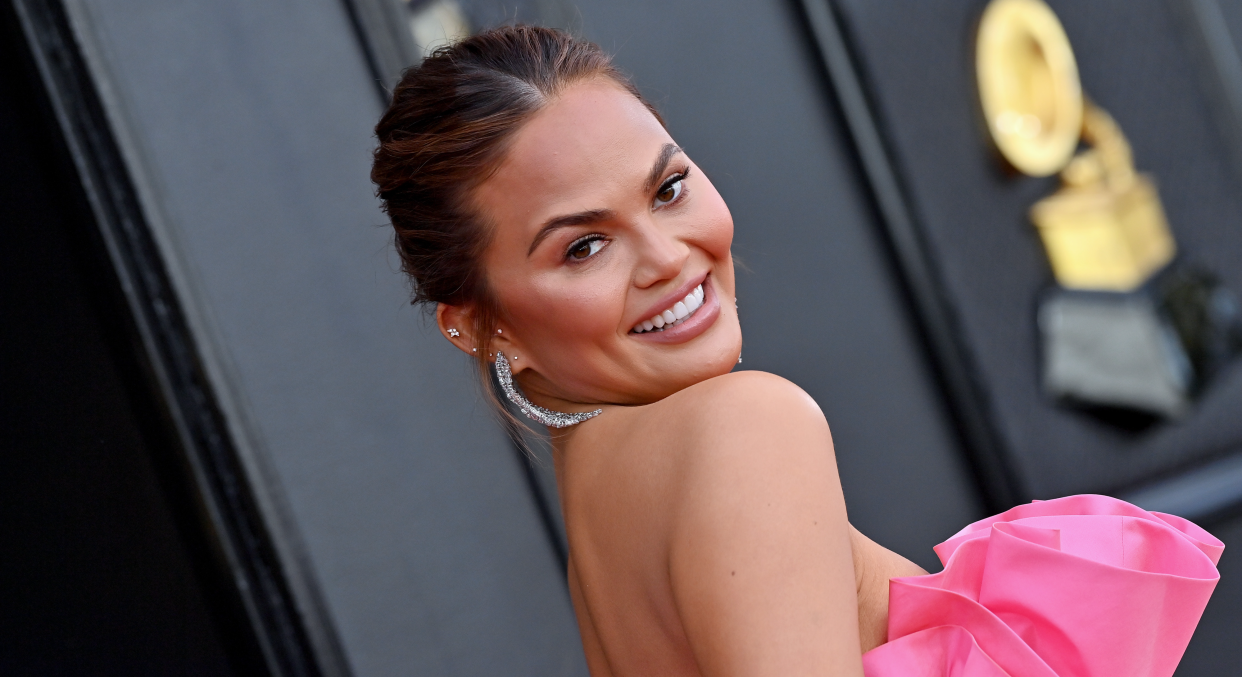 Chrissy Teigen attends the 64th Annual GRAMMY Awards 