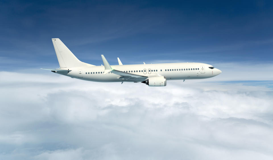 3D illustration of a commercial Aircraft