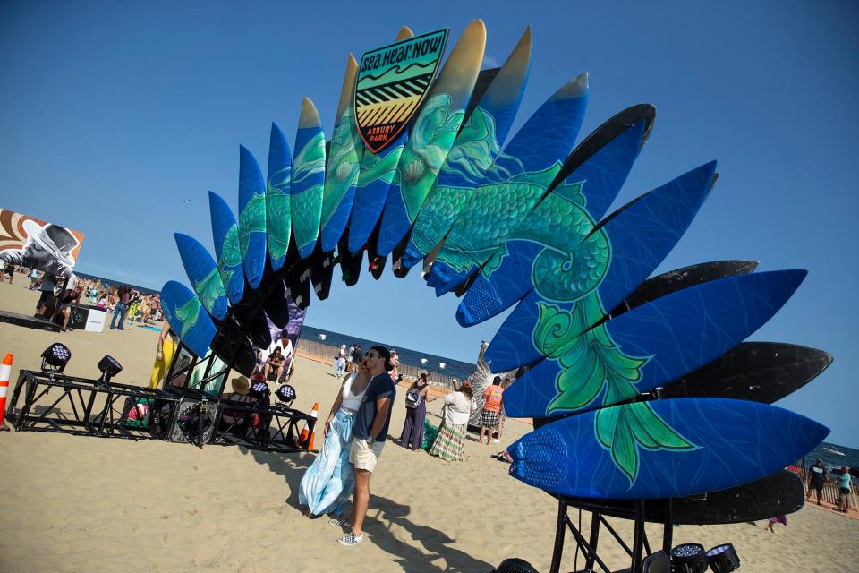 A scene from the 2022 Sea Hear Now festival in Asbury Park.