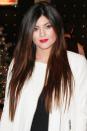 <p>Long ombré hair and a candy-red lipstick worn years before she even had Kylie Cosmetics.</p>