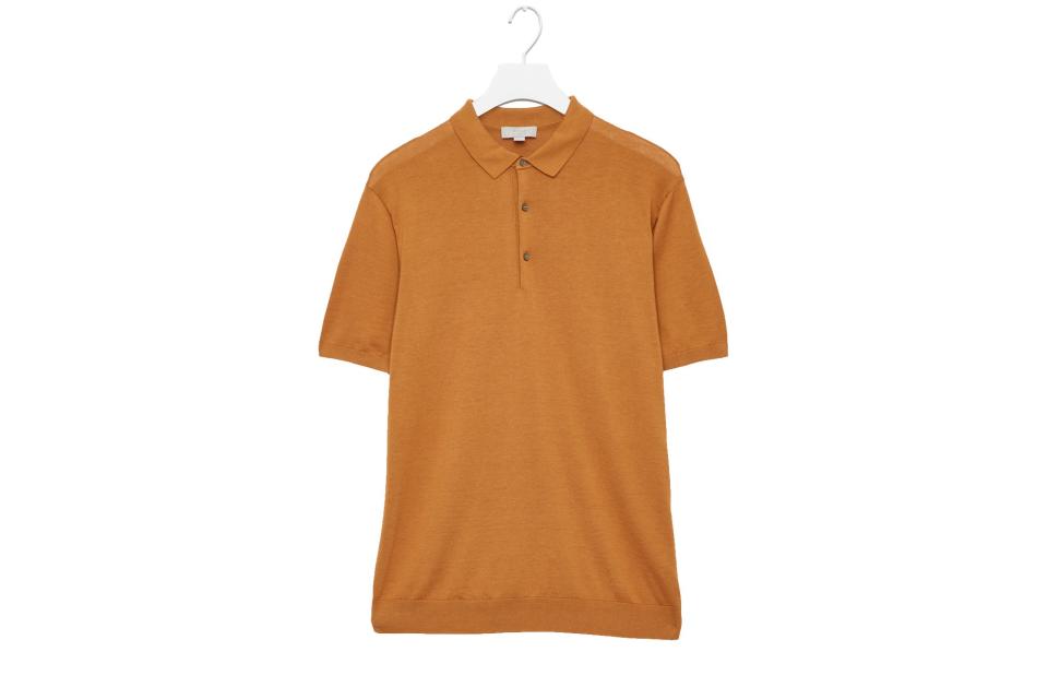 COS silk cotton polo shirt