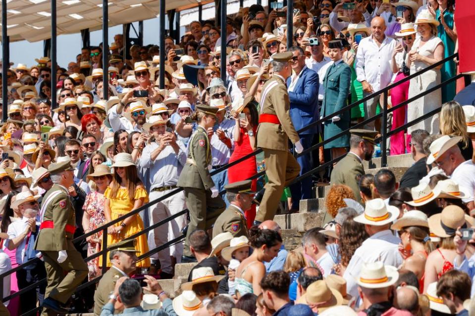 El rey Felipe y la princesa Leonor en Lleida en julio de 2024