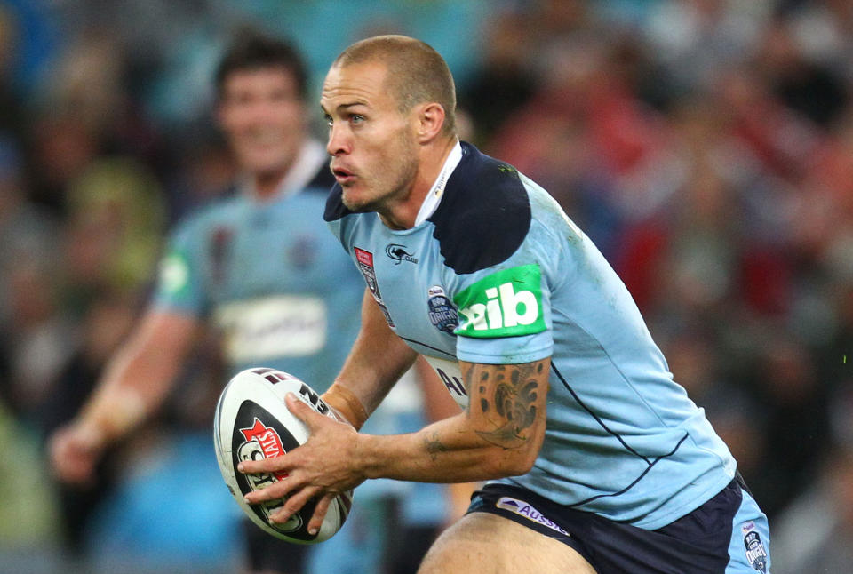 Matt Cooper (pictured) playing for NSW in State of Origin.