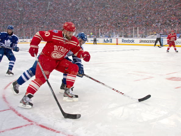 REEBOK NHL DETROIT RED WINGS WINTER CLASSIC HOCKEY JERSEY