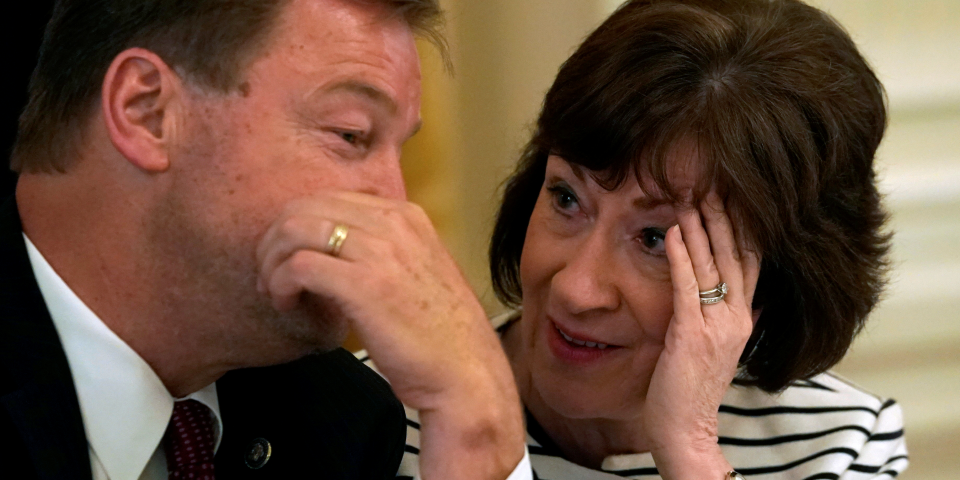 Dean Heller and Susan Collins