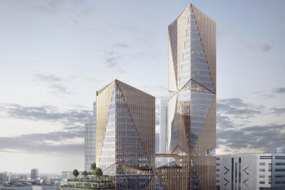 Plans have been approved for a new 38-storey development at 2 Finsbury Avenue (3XN Architects)