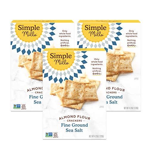 1) Almond Flour Sea Salt Crackers