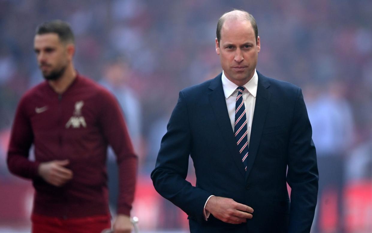 The Duke of Cambridge at the FA Cup final - EPA