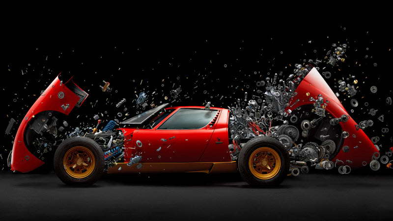<em>圖 / 美得令人屏息！透過藝術家角度感受Lamborghini Miura超跑內在美。</em>
