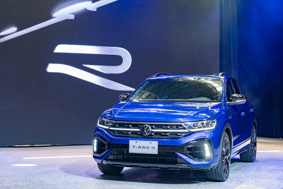 ▲The new T-Roc R第一次現身在台灣市場，引起車迷的高度關注，不只強化台灣福斯的R車款陣容，也讓熱血車迷有更多的選擇（圖／黃志豪）。