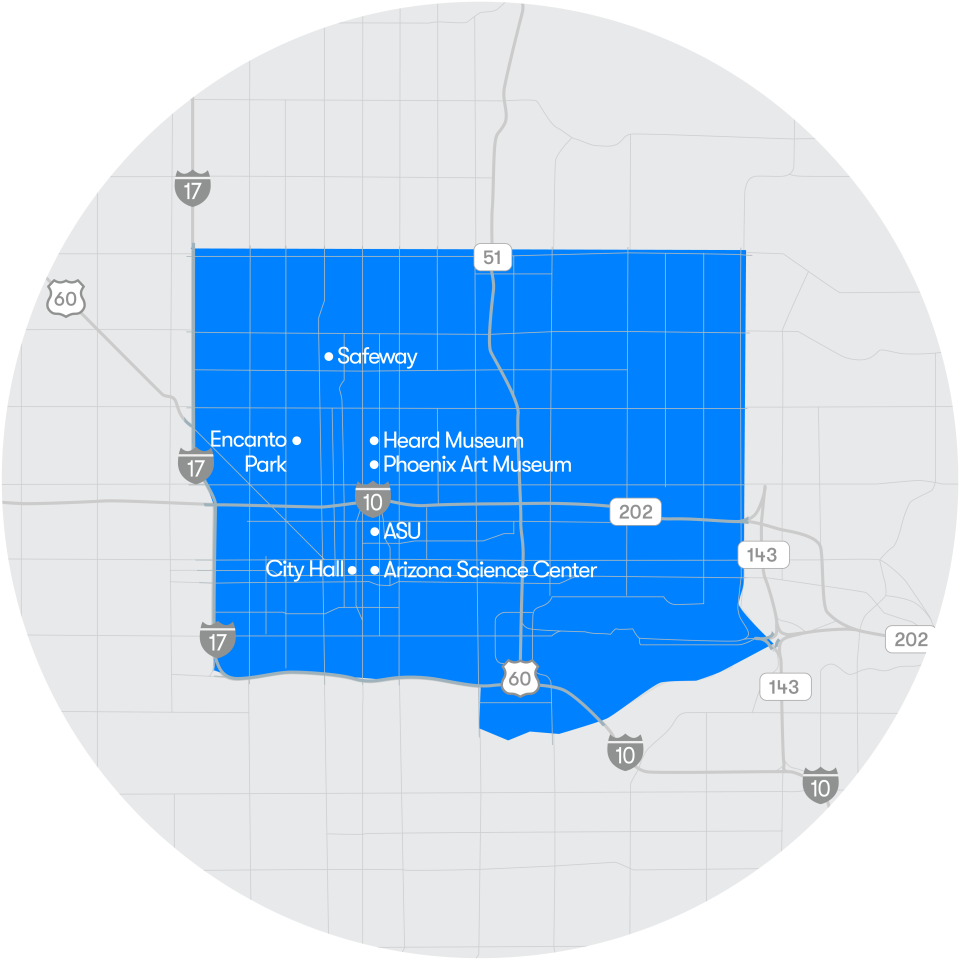 Waymo announced it is expanding the service area in Phoenix