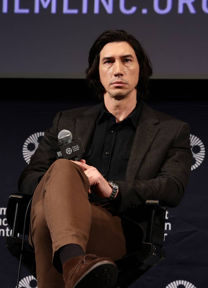 Closeup of Adam Driver