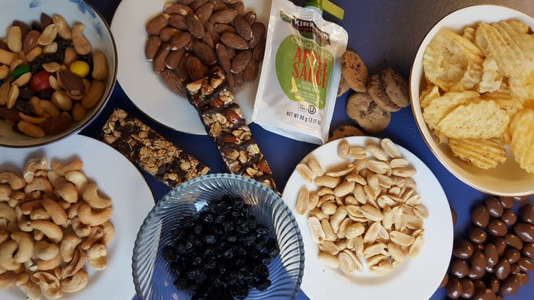 spread of snacks