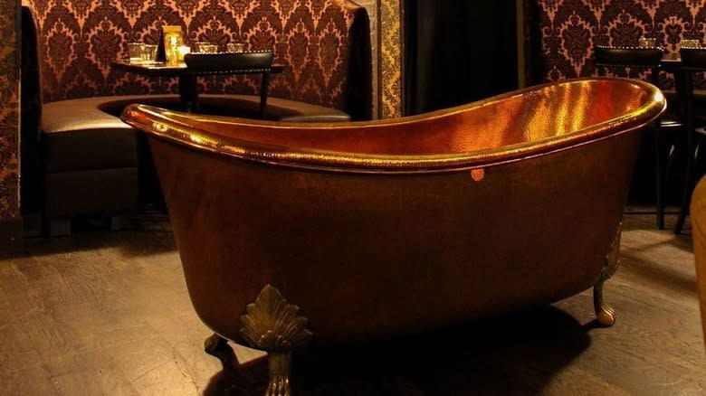 Copper bathtub at Bathtub Gin