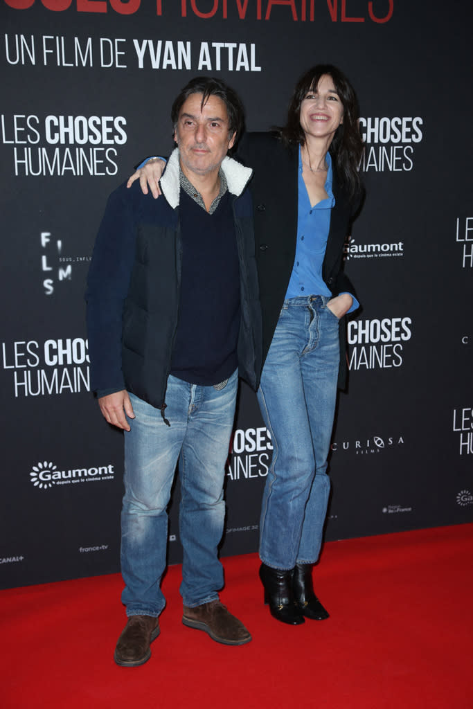 Charlotte Gainsbourg et Yvan Attal à Paris