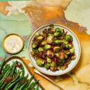 <p>When your oven is overflowing with roasts and cakes and pies and Christmas cookies, breathe a sigh of relief knowing that these Brussels sprouts can be made on the stovetop. </p><p><strong><em><a href="https://www.womansday.com/food-recipes/a34131195/pan-roasted-brussels-sprouts-recipe/" rel="nofollow noopener" target="_blank" data-ylk="slk:Get the Pan-Roasted Brussels Sprouts recipe.;elm:context_link;itc:0;sec:content-canvas" class="link ">Get the Pan-Roasted Brussels Sprouts recipe. </a></em></strong></p>