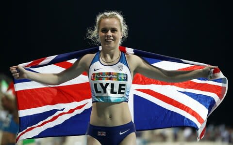 Maria Lyle and the union flag - Credit: Bryn Lennon/Getty Images