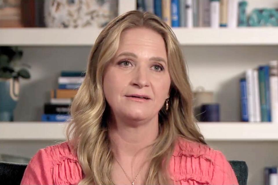 <p>TLC</p> Christine Brown doing a confessional on TLC