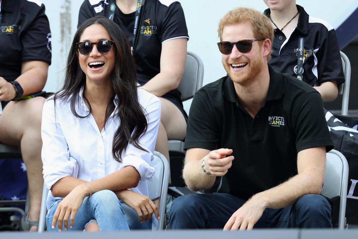 Prince Harry and Meghan Markle were first pictured together in September: Getty Images for the Invictus Ga