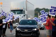 UAW workers strike at the Bowling Green facility