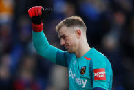 Soccer Football - FA Cup Third Round - Shrewsbury Town vs West Ham United - Montgomery Waters, Shrewsbury, Britain - January 7, 2018 West Ham United's Joe Hart gestures at the end of the match Action Images via Reuters/Jason Cairnduff