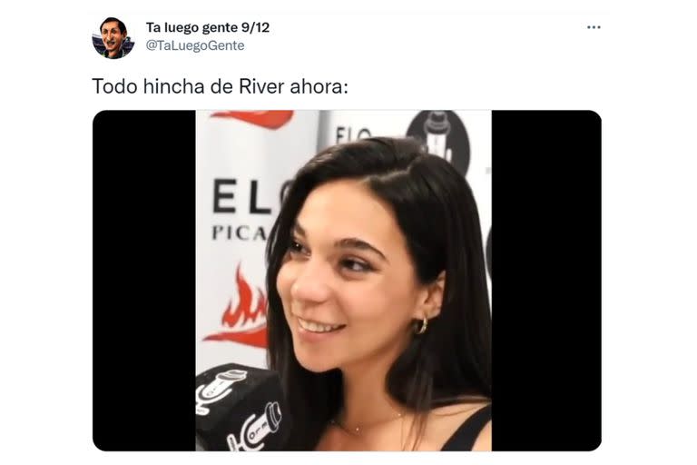 Los hinchas enloquecieron con la tremenda exhibición del atacante y hubo quienes recordaron a Luciana Milessi, la joven usuaria de TikTok que se había viralizado luego de prometerle un encuentro “hot” al jugador de River a cambio de ganar el Superclásico ante Boca y meter un gol