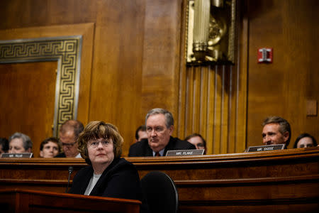 Prosecutor Rachel Mitchell attends the hearing of Judge Brett M. Kavanaugh, who testified in front of the Senate Judiciary committee regarding sexual assault allegations at the Dirksen Senate Office Building on Capitol Hill, in Washington, DC, U.S. September 27, 2018. Gabriella Demczuk/Pool via Reuters