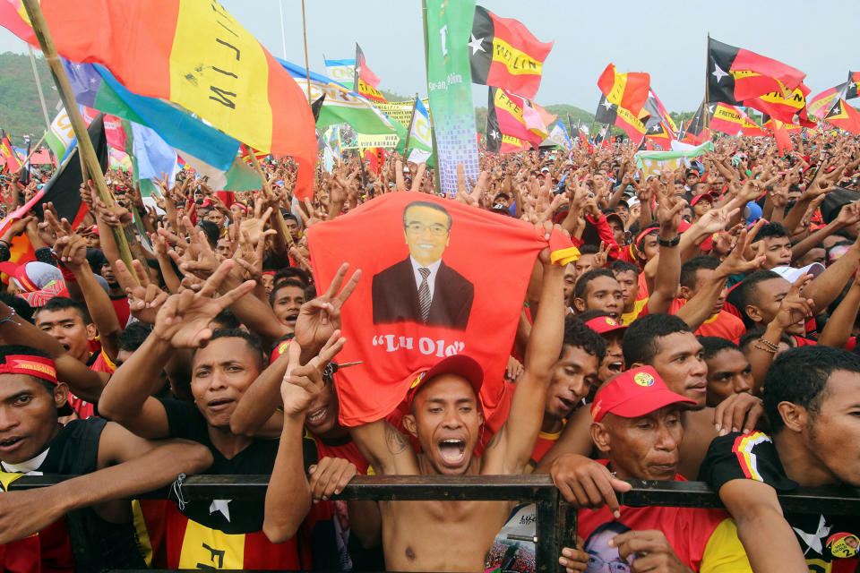 Campaign rally in East Timor